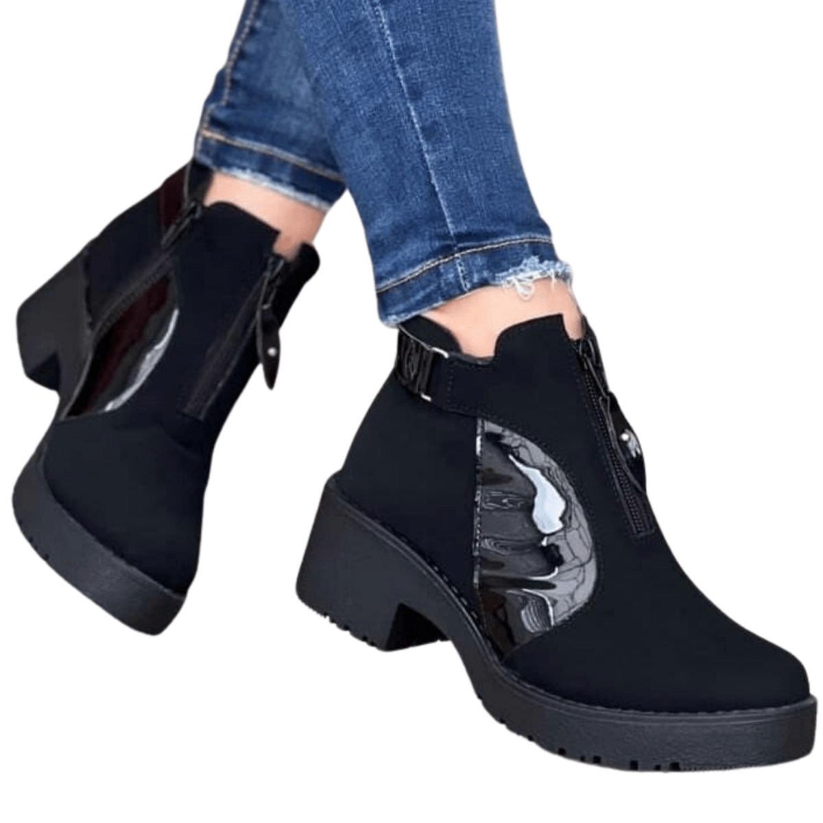 Comprar Botines Tacón Medio Mujer en Onlineshoppingcenterg. Los botines de tacón medio son el equilibrio perfecto entre estilo y comodidad. Si estás buscando comprar botines tacón medio mujer, en Onlineshoppingcenterg tenemos una amplia selección para todos los gustos y ocasiones. Descubre por qué estos botines son un imprescindible en el armario de toda mujer.  ¿Por qué elegir botines de tacón medio? Los botines de tacón medio combinan elegancia y practicidad. Su altura moderada permite caminar con comodidad durante largas horas sin sacrificar el estilo. Además, son ideales para:  Oficinas y eventos formales: Los botines negros o botines marrones mujer son opciones versátiles que complementan cualquier atuendo formal.  Días lluviosos: Opta por botas de agua mujer o botas de lluvia mujer para mantener tus pies secos con estilo.  Estilo casual: Los botines blancos mujer y los botines vaqueros son perfectos para looks relajados pero chic.  Tipos de botines que puedes encontrar en Onlineshoppingcenterg En nuestra tienda, te ofrecemos una amplia variedad de botines para satisfacer tus necesidades:  1. Botines para el día a día Botines planos mujer: Comodidad para caminar todo el día.  Botines piel mujer: Diseños clásicos y duraderos.  Botines flexi mujer: Diseñados pensando en la ergonomía.  2. Botines elegantes para ocasiones especiales Botines de tacón grueso: Perfectos para eventos que requieren estilo y estabilidad.  Botines plataforma mujer: Añaden altura sin comprometer la comodidad.  Botines dorados y plateados: Ideales para fiestas y celebraciones.  3. Botines modernos y juveniles Botines calcetín mujer: Diseños ajustados y modernos.  Botines cowboy mujer: Perfectos para un look boho o casual.  Botines refresh: Opciones frescas y únicas para destacar.  Consejos para elegir los mejores botines de tacón medio Comodidad ante todo: Busca modelos como los botines skechers mujer o botines flexi mujer, reconocidos por su comodidad.  Material de calidad: Elige botines de cuero mujer o botines piel mujer para garantizar durabilidad.  Color versátil: Los botines negros y botines marrones mujer combinan con cualquier atuendo.  Altura adecuada: Los botines de tacón medio ofrecen el balance perfecto entre estilo y practicidad.  Preguntas frecuentes sobre botines de tacón medio mujer ¿Son cómodos los botines de tacón medio para uso diario? Sí, especialmente si eliges marcas como botines flexi mujer o botines skechers mujer, diseñadas para ofrecer soporte y confort.  ¿Cómo combinar botines de tacón medio? Para un look casual: Combina botines vaqueros con jeans ajustados y una blusa suelta.  Para eventos formales: Usa botines negros con un vestido midi o un conjunto elegante.  Para días lluviosos: Opta por botas de agua mujer con un impermeable moderno.  Compra tus botines de tacón medio mujer en Onlineshoppingcenterg En Onlineshoppingcenterg, nos especializamos en ofrecer los mejores botines para dama a precios accesibles. Ya sea que busques botines plataforma, botines cowboy mujer o botines elegantes, tenemos lo que necesitas. Compra hoy y disfruta de:  Envió rápido y seguro.  Múltiples opciones de pago.  Garantía de satisfacción.  No esperes más. Compra botines tacón medio mujer en Onlineshoppingcenterg y eleva tu estilo con comodidad. ¡Te esperamos!